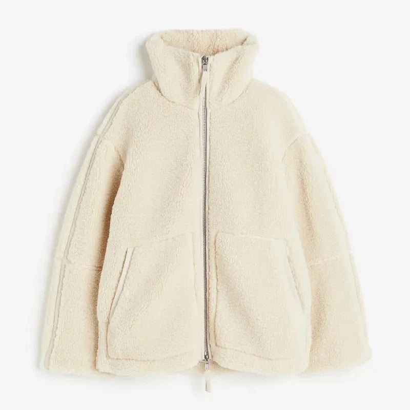 Teddy Coat | Warm | Oversized | Teddy Fleece Jacket | Women's Winter Jacket -Grace Aura