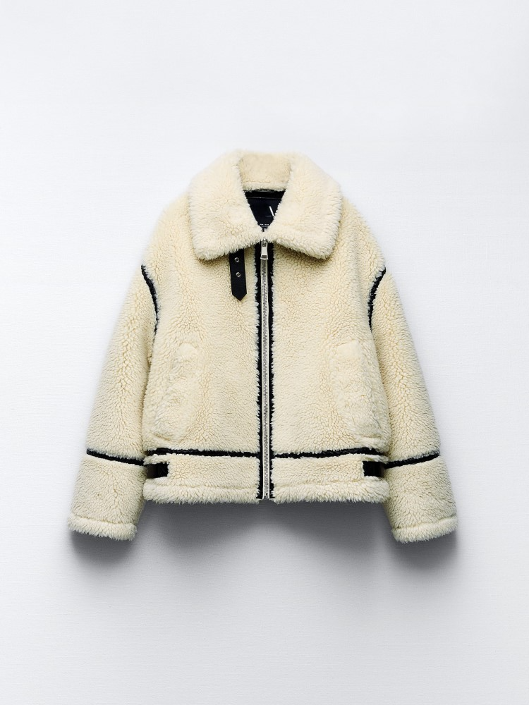 Teddy Coat - White - Teddy Fleece - Winter Jacket - Women’s Coats Faux Fur-Grace Aura