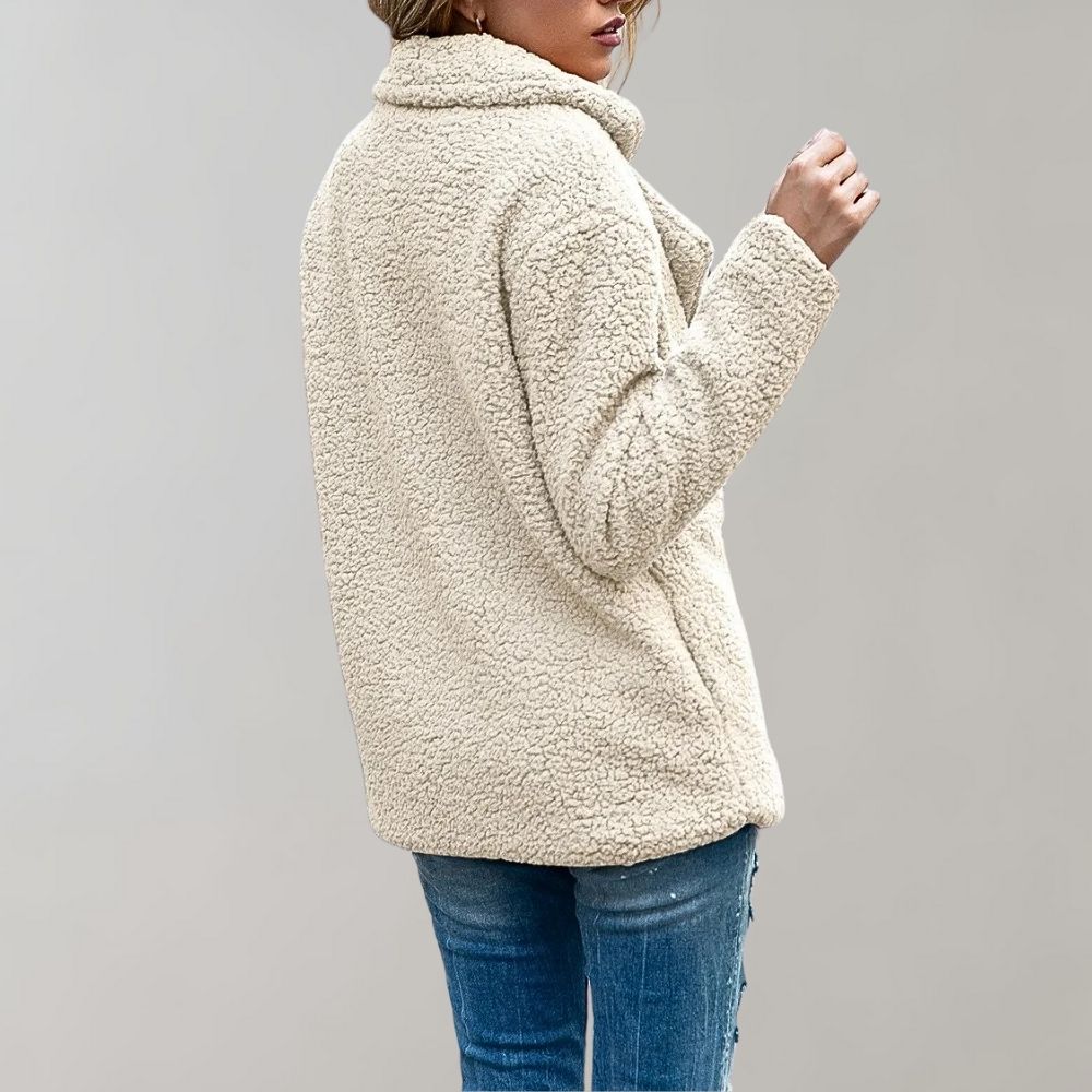 Teddy Jacket | Cozy | Double Breasted | Winter Jacket | Women's Jacket -Grace Aura