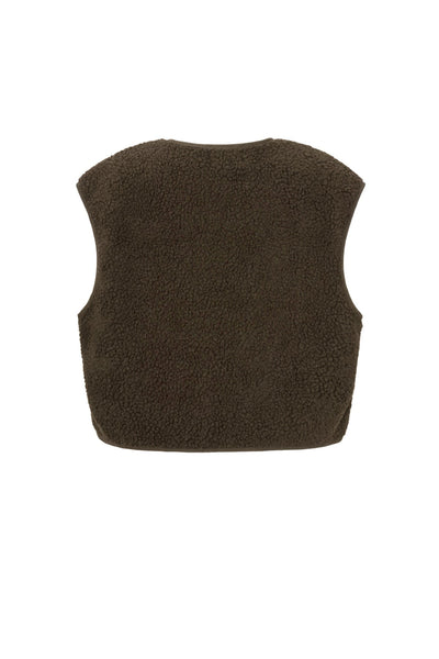 Teddy Vest - Sleeveless - Loose Fit - Fleece Vest - Women's Gilet-Grace Aura