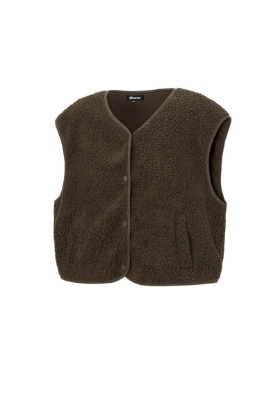 Teddy Vest - Sleeveless - Loose Fit - Fleece Vest - Women's Gilet-Grace Aura