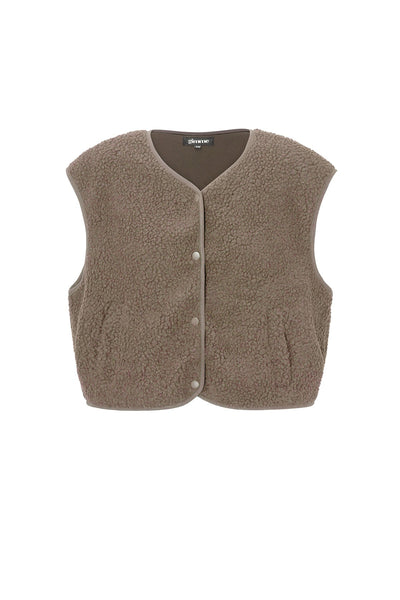 Teddy Vest - Sleeveless - Loose Fit - Fleece Vest - Women's Gilet-Grace Aura