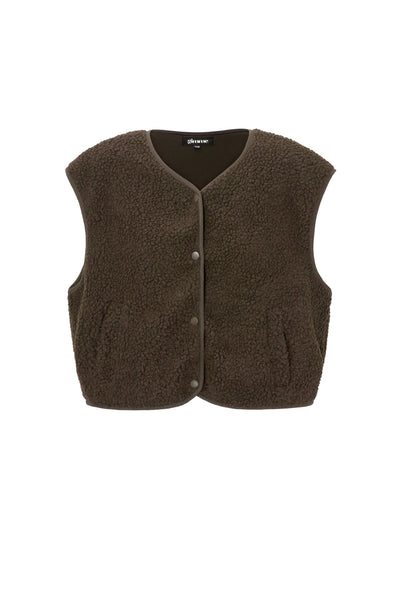 Teddy Vest - Sleeveless - Loose Fit - Fleece Vest - Women's Gilet-Grace Aura