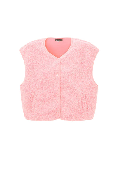 Teddy Vest - Sleeveless - Loose Fit - Fleece Vest - Women's Gilet-Grace Aura