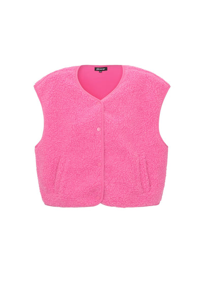 Teddy Vest - Sleeveless - Loose Fit - Fleece Vest - Women's Gilet-Grace Aura