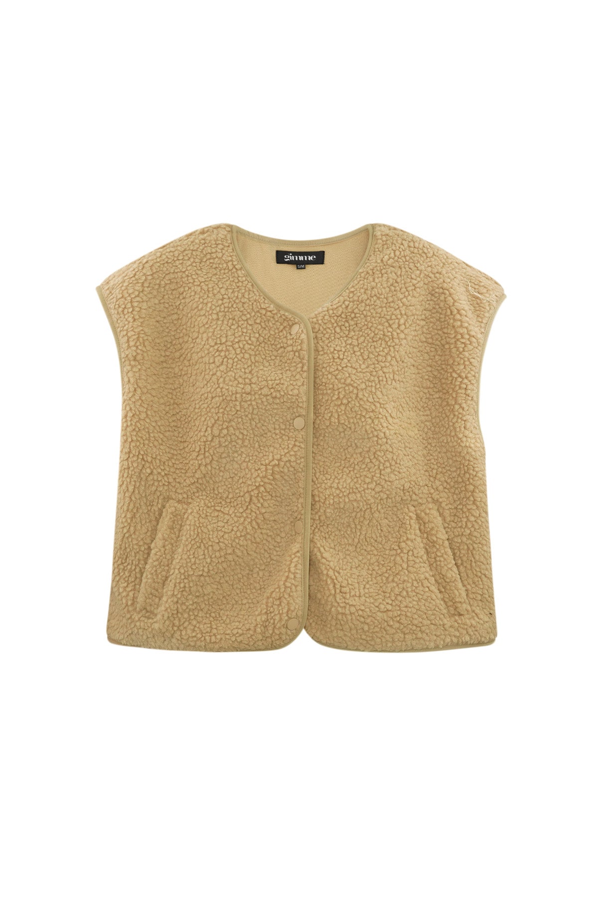 Teddy Vest - Sleeveless - Loose Fit - Fleece Vest - Women's Gilet-Grace Aura