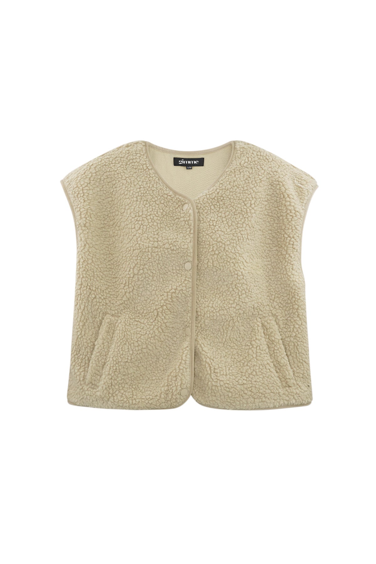 Teddy Vest - Sleeveless - Loose Fit - Fleece Vest - Women's Gilet-Grace Aura