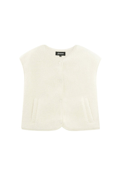 Teddy Vest - Sleeveless - Loose Fit - Fleece Vest - Women's Gilet-Grace Aura