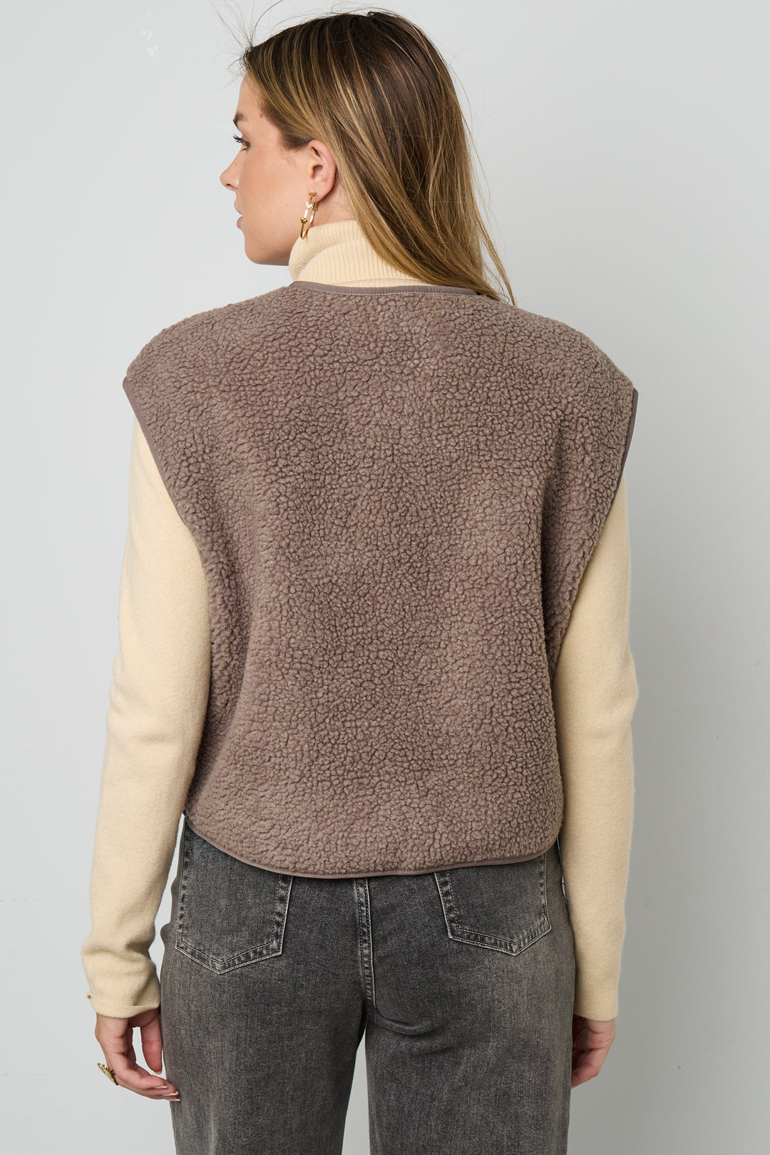 Teddy Vest - Sleeveless - Loose Fit - Fleece Vest - Women's Gilet-Grace Aura