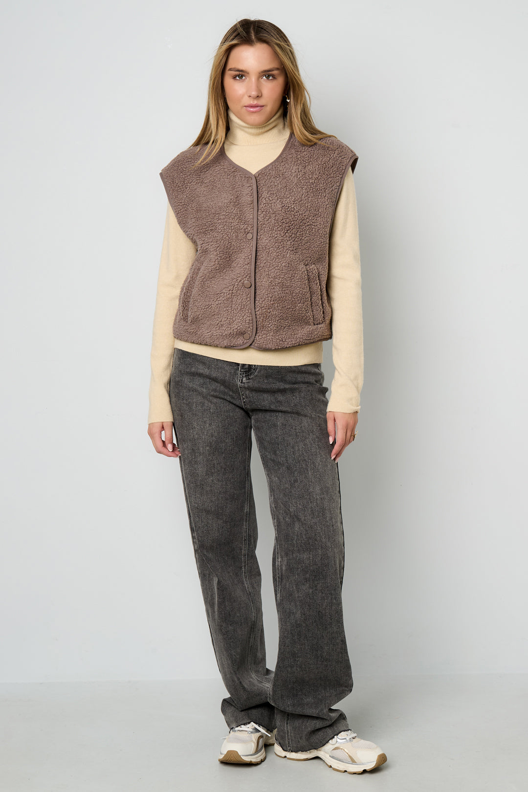 Teddy Vest - Sleeveless - Loose Fit - Fleece Vest - Women's Gilet-Grace Aura
