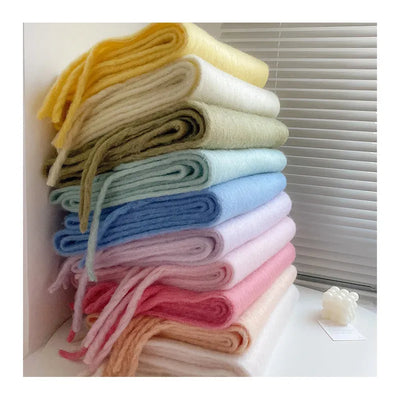 Thick Scarf - Women's Chunky Woolen Cashmere Scarf for Winter-Grace Aura