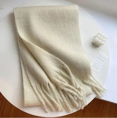 Thick Scarf - Women's Chunky Woolen Cashmere Scarf for Winter-Grace Aura
