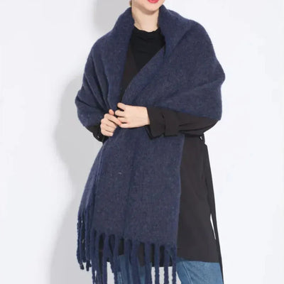Thick Scarf - Women's Chunky Woolen Cashmere Scarf for Winter-Grace Aura