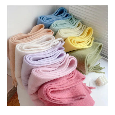 Thick Scarf - Women's Chunky Woolen Cashmere Scarf for Winter-Grace Aura