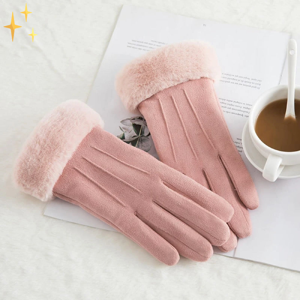 Touchscreen Gloves - Women's Warm Fleece Touch Phone Winter Gloves-Grace Aura