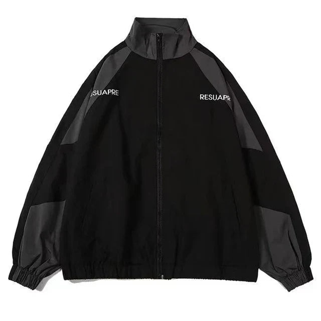 Track Jacket | Zip-Up | Oversized | Windbreaker Jacket | Women's Jacket-Grace Aura
