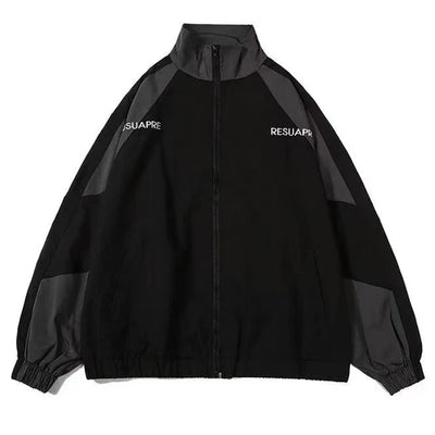Track Jacket | Zip-Up | Oversized | Windbreaker Jacket | Women's Jacket-Grace Aura