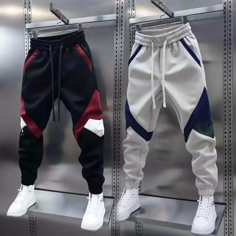 Track Pants | Elastic Waist | Sport | Cuffed Pants | Joggers for Men-Grace Aura