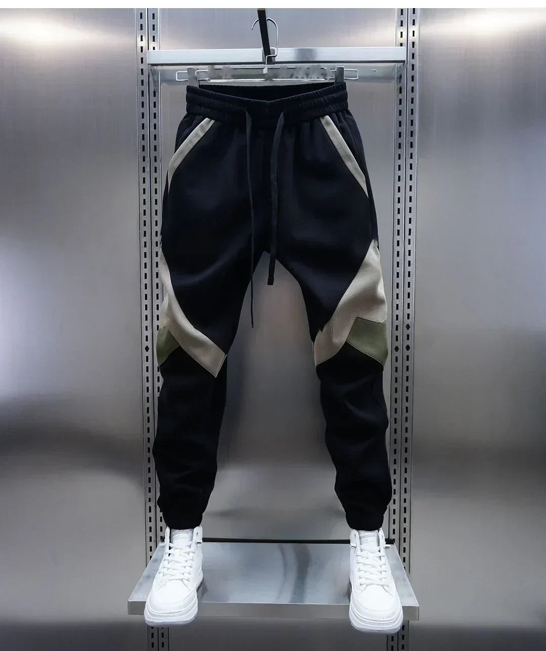 Track Pants | Elastic Waist | Sport | Cuffed Pants | Joggers for Men-Grace Aura