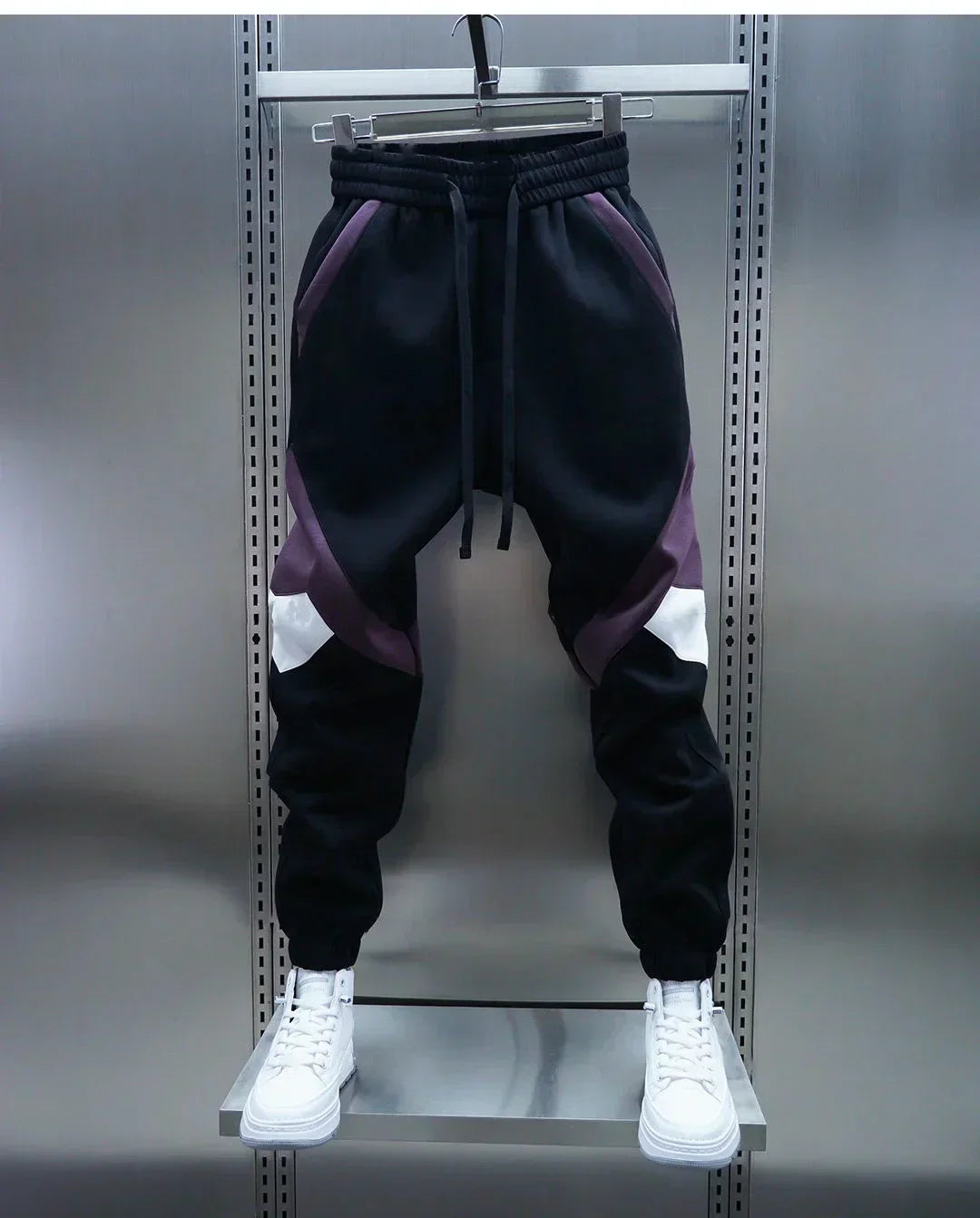 Track Pants | Elastic Waist | Sport | Cuffed Pants | Joggers for Men-Grace Aura