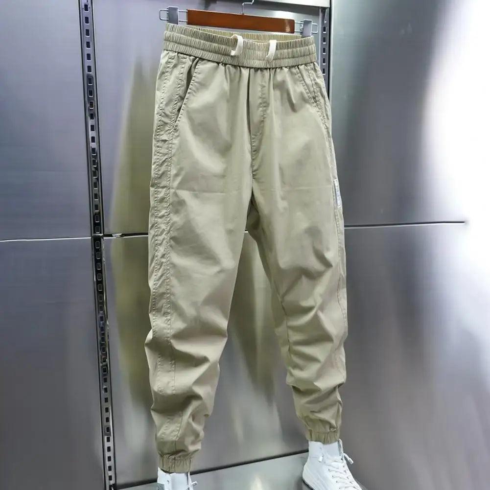 Track Pants - Men's Lightweight Drawstring Baggy Joggers-Grace Aura
