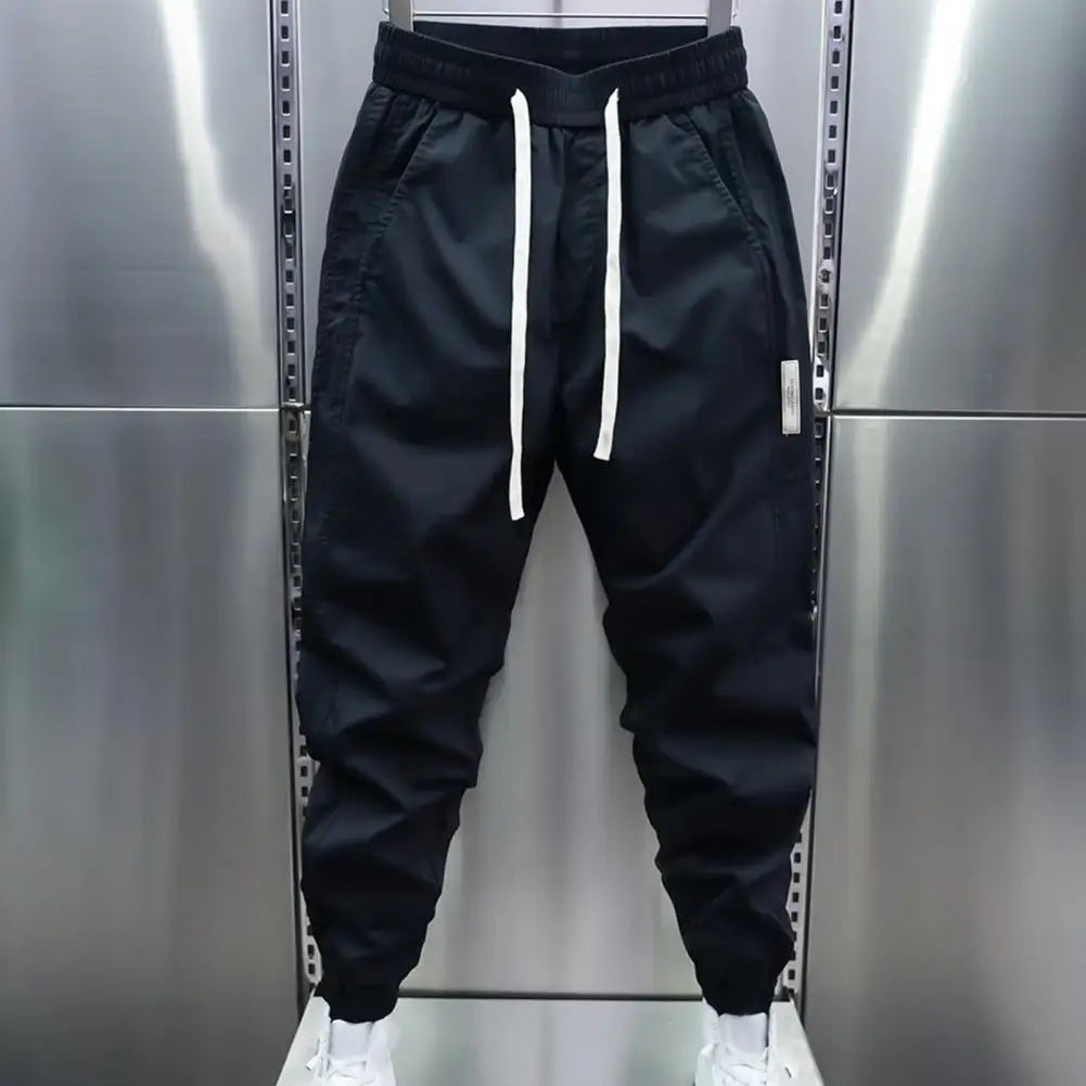 Track Pants - Men's Lightweight Drawstring Baggy Joggers-Grace Aura