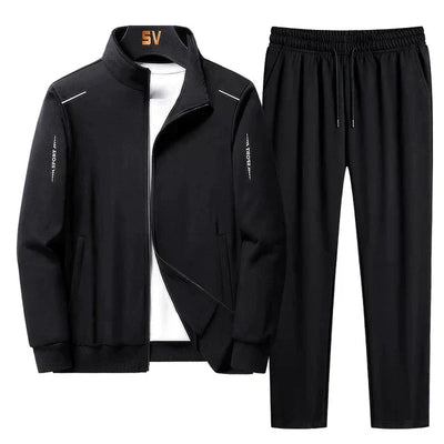 Tracksuit - Drawstring - Two-Piece - Jogging Set - Workout Wear for Men-Grace Aura