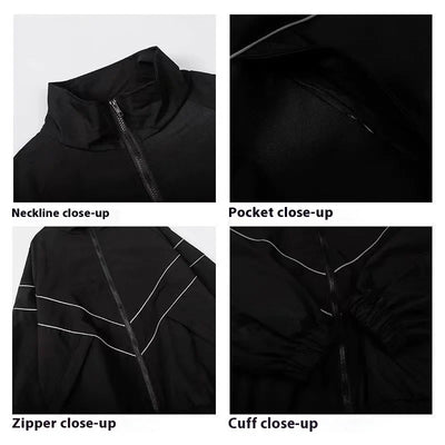 Tracksuit Jacket | Zip-Up | Oversized | Varsity Jacket | Women's Jacket-Grace Aura