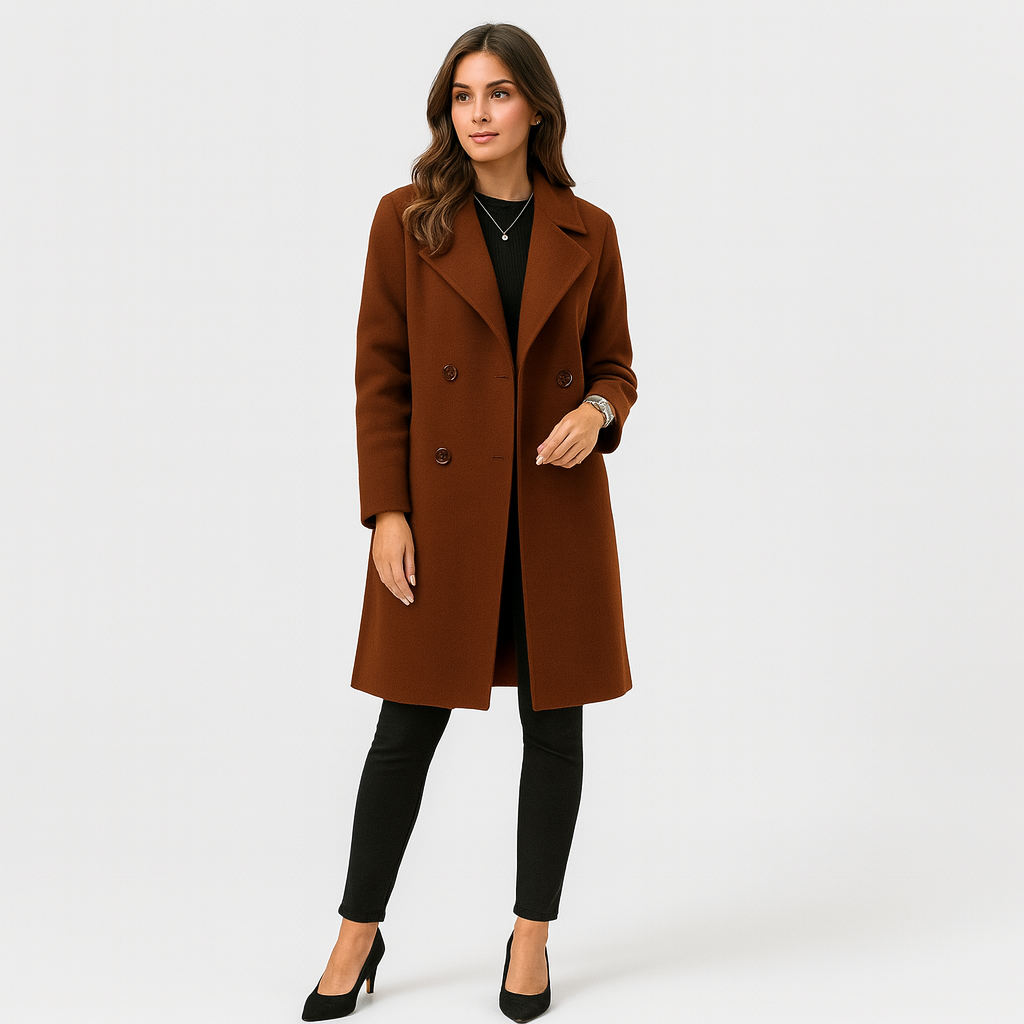 Trench Coat | Classic | Double Breasted | Wool Trench Coat | Women's Winter Jacket-Grace Aura