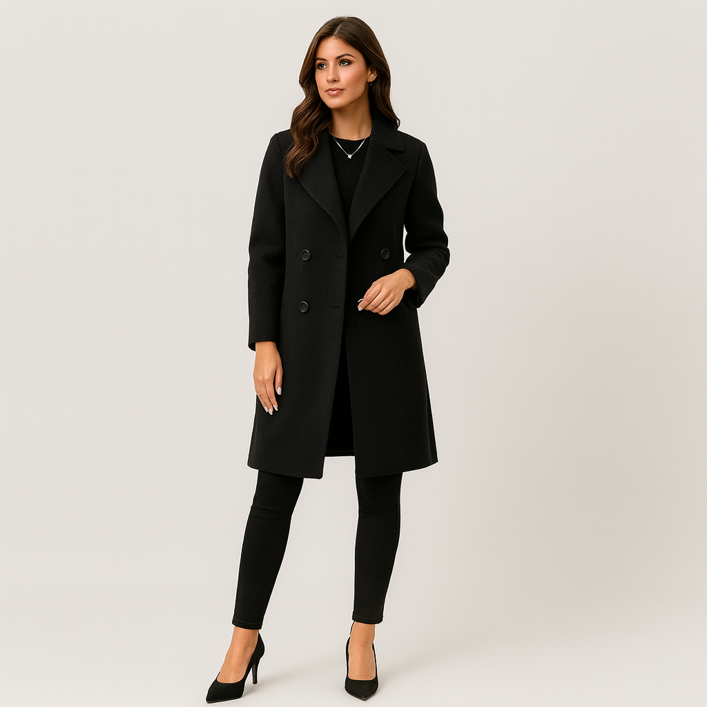 Trench Coat | Classic | Double Breasted | Wool Trench Coat | Women's Winter Jacket-Grace Aura