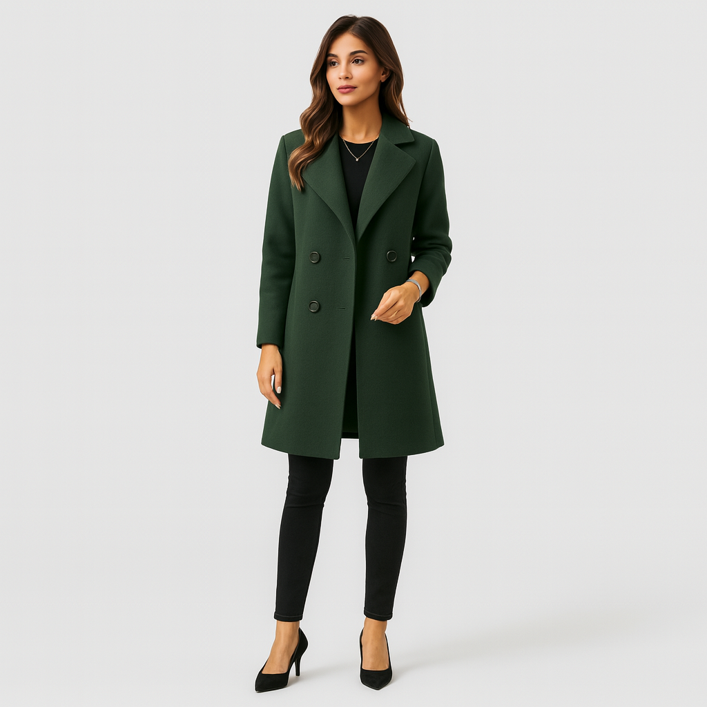 Trench Coat | Classic | Double Breasted | Wool Trench Coat | Women's Winter Jacket-Grace Aura