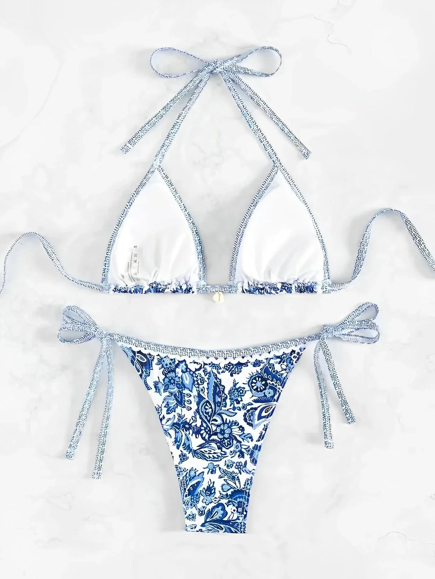 Triangle Bikini - Women's Pattern Bikini Set – Grace Aura
