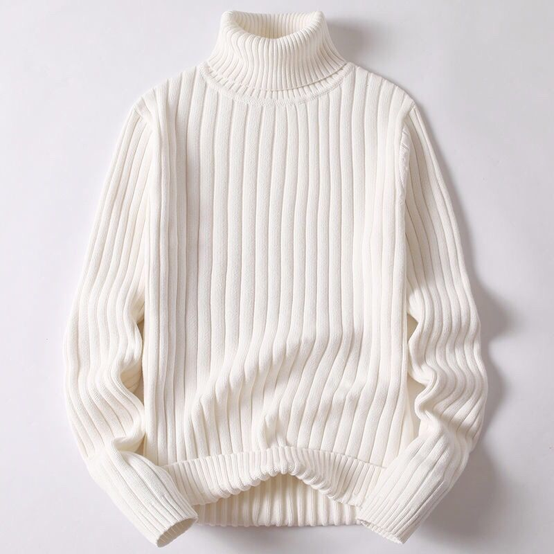 Turtleneck Sweater | Rib Knit | Roll Neck | Knitted Sweater | Men's Jumper-Grace Aura