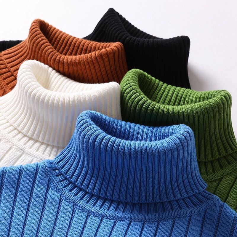 Turtleneck Sweater | Rib Knit | Roll Neck | Knitted Sweater | Men's Jumper-Grace Aura