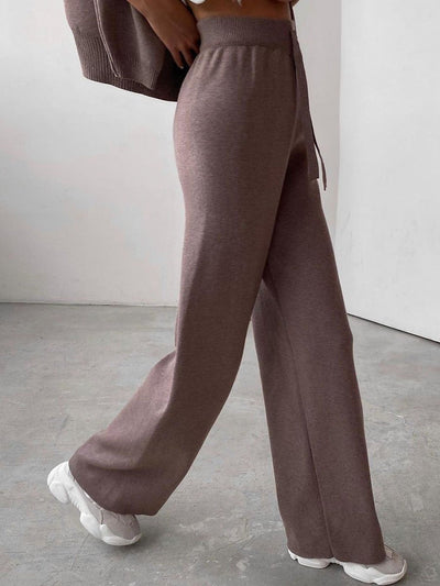 Two Piece Set | Wide Leg | Turtleneck | Lounge Set | Women's Clothing-Grace Aura