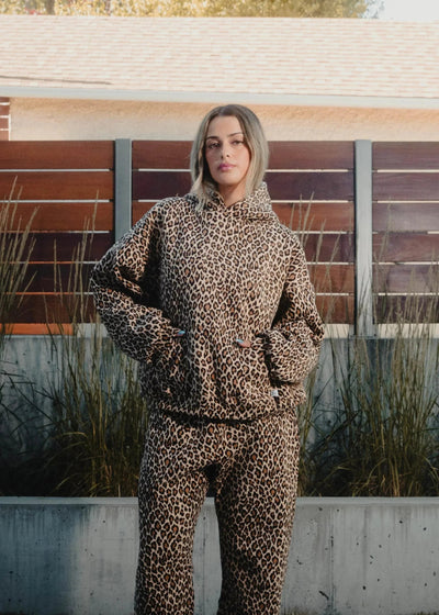 Unisex Hoodie | Leopard | Pocket | Oversized Hoodie | Pullover Hoodie-Grace Aura