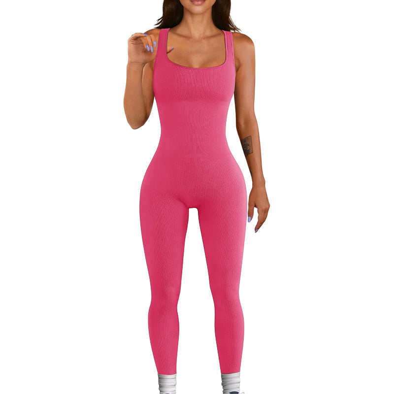 Waist Wizard Gym Jumpsuit-Grace Aura