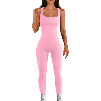 Waist Wizard Gym Jumpsuit-Grace Aura