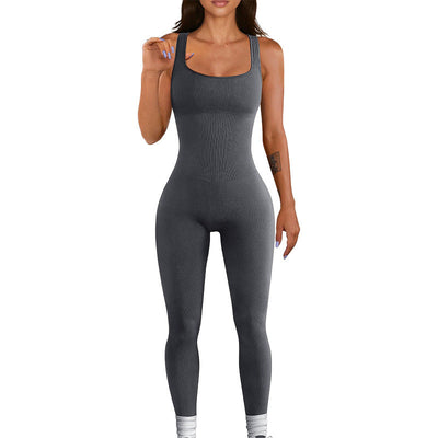 Waist Wizard Gym Jumpsuit-Grace Aura
