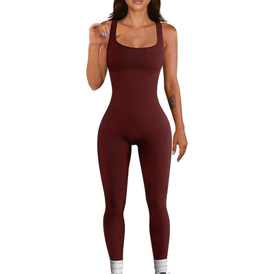 Waist Wizard Gym Jumpsuit-Grace Aura