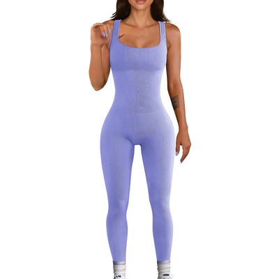 Waist Wizard Gym Jumpsuit-Grace Aura