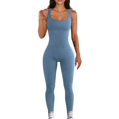 Waist Wizard Gym Jumpsuit-Grace Aura