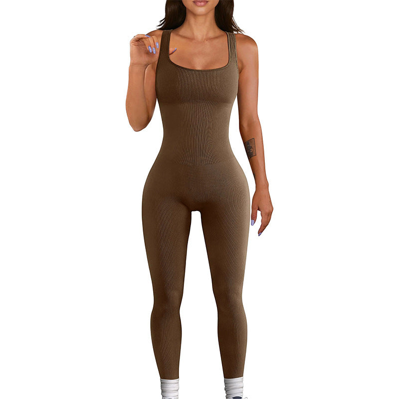 Waist Wizard Gym Jumpsuit-Grace Aura