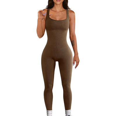 Waist Wizard Gym Jumpsuit-Grace Aura
