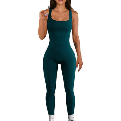 Waist Wizard Gym Jumpsuit-Grace Aura