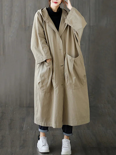 Waterproof Coat - Women's Hooded Long Oversized Rain Coat-Grace Aura