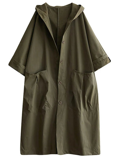 Waterproof Coat - Women's Hooded Long Oversized Rain Coat-Grace Aura