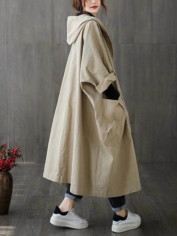 Waterproof Coat - Women's Hooded Long Oversized Rain Coat-Grace Aura