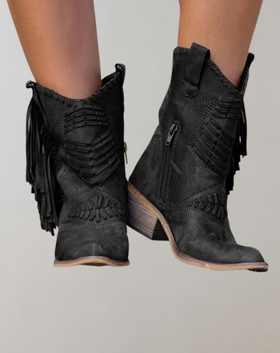 Western Boots | Ankle | Tassel | Cowboy Boots | Cowgirl Boots-Grace Aura