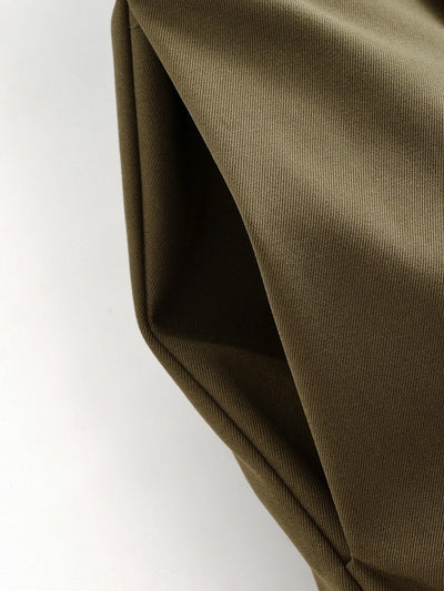 Wide Leg Pants | Army Green | High Waisted | Pleated Pants | Women's Trousers-Grace Aura